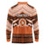 Personalised Tonga Tailulu College Long Sleeve Polo Shirt Polynesian Ngatu Tribal
