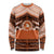 Personalised Tonga Tailulu College Long Sleeve Shirt Polynesian Ngatu Tribal