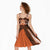 Personalised Tonga Tailulu College Midi Dress Polynesian Ngatu Tribal - Polynesian Pride