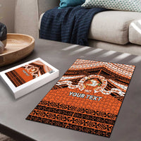 Personalised Tonga Tailulu College Puzzle Polynesian Ngatu Tribal - Polynesian Pride