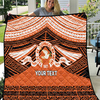 Personalised Tonga Tailulu College Quilt Polynesian Ngatu Tribal