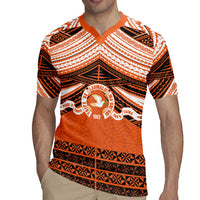Personalised Tonga Tailulu College Rugby Jersey Polynesian Ngatu Tribal
