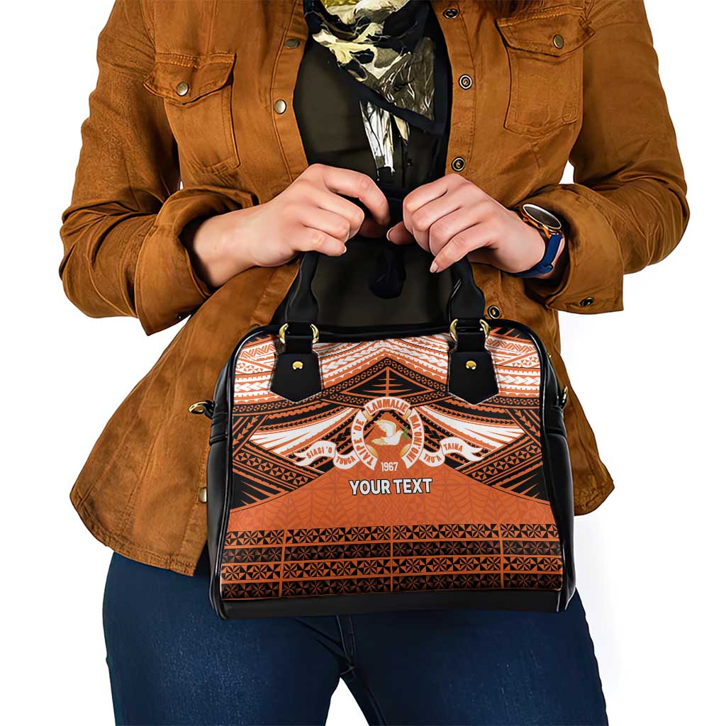 Personalised Tonga Tailulu College Shoulder Handbag Polynesian Ngatu Tribal LT9 - Polynesian Pride