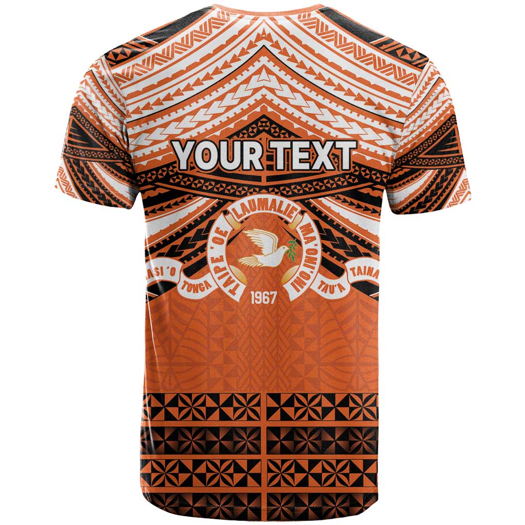 Personalised Tonga Tailulu College T Shirt Polynesian Ngatu Tribal