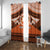 Personalised Tonga Tailulu College Window Curtain Polynesian Ngatu Tribal