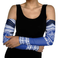 Personalised Tonga Taufa'ahau Pilolevu College Arm Sleeves Polynesian Ngatu Tribal - Polynesian Pride