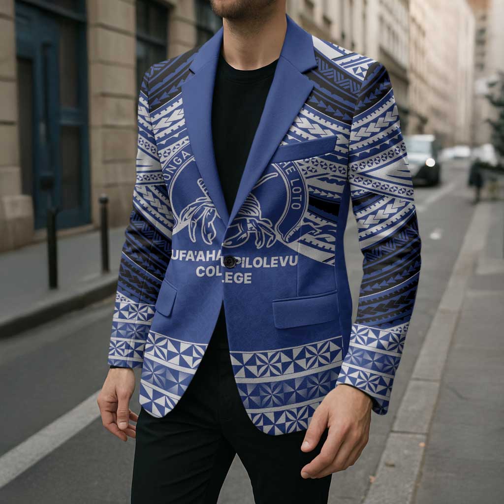 Personalised Tonga Taufa'ahau Pilolevu College Blazer Polynesian Ngatu Tribal - Polynesian Pride