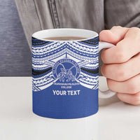 Personalised Tonga Taufa'ahau Pilolevu College Ceramic Mug Polynesian Ngatu Tribal - Polynesian Pride