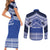 Personalised Tonga Taufa'ahau Pilolevu College Couples Matching Short Sleeve Bodycon Dress and Long Sleeve Button Shirt Polynesian Ngatu Tribal