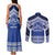 Personalised Tonga Taufa'ahau Pilolevu College Couples Matching Tank Maxi Dress and Long Sleeve Button Shirt Polynesian Ngatu Tribal