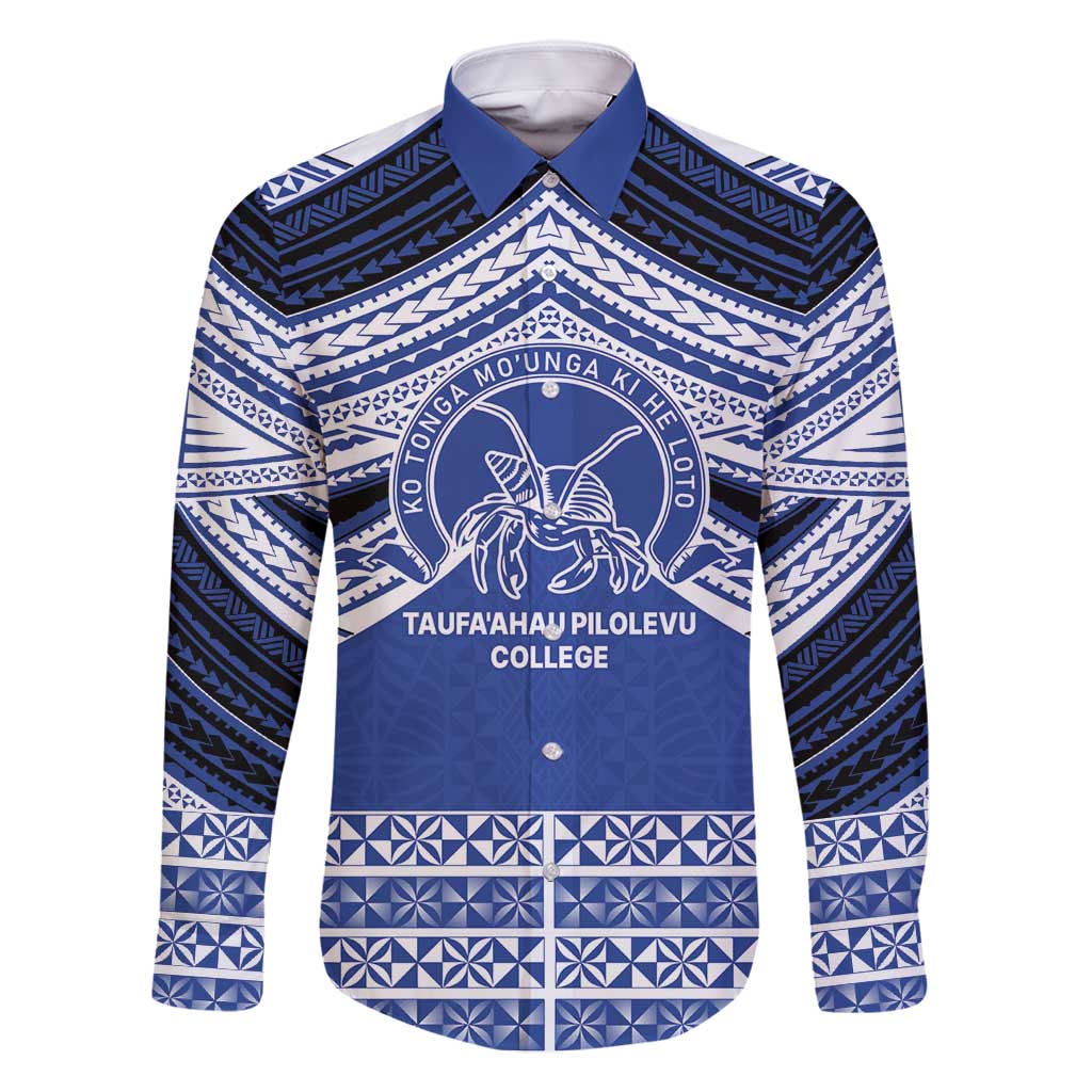 Personalised Tonga Taufa'ahau Pilolevu College Family Matching Summer Maxi Dress and Hawaiian Shirt Polynesian Ngatu Tribal