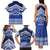 Personalised Tonga Taufa'ahau Pilolevu College Family Matching Tank Maxi Dress and Hawaiian Shirt Polynesian Ngatu Tribal