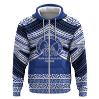 Personalised Tonga Taufa'ahau Pilolevu College Hoodie Polynesian Ngatu Tribal