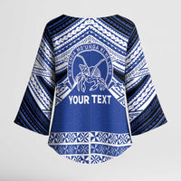 Personalised Tonga Taufa'ahau Pilolevu College Kimono Sleeve Blouse Polynesian Ngatu Tribal - Polynesian Pride