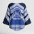 Personalised Tonga Taufa'ahau Pilolevu College Kimono Sleeve Blouse Polynesian Ngatu Tribal - Polynesian Pride
