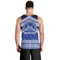 Personalised Tonga Taufa'ahau Pilolevu College Men Tank Top Polynesian Ngatu Tribal