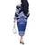 Personalised Tonga Taufa'ahau Pilolevu College Off The Shoulder Long Sleeve Dress Polynesian Ngatu Tribal