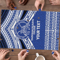Personalised Tonga Taufa'ahau Pilolevu College Puzzle Polynesian Ngatu Tribal - Polynesian Pride