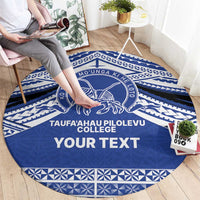 Personalised Tonga Taufa'ahau Pilolevu College Round Carpet Polynesian Ngatu Tribal LT9 - Polynesian Pride
