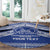 Personalised Tonga Taufa'ahau Pilolevu College Round Carpet Polynesian Ngatu Tribal