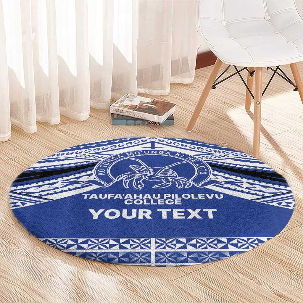 Personalised Tonga Taufa'ahau Pilolevu College Round Carpet Polynesian Ngatu Tribal LT9 - Polynesian Pride