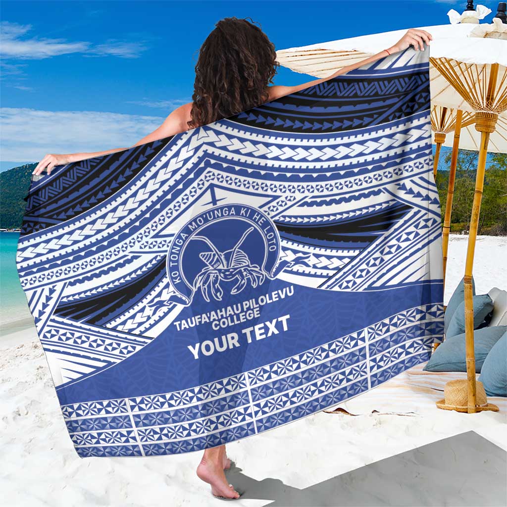 Personalised Tonga Taufa'ahau Pilolevu College Sarong Polynesian Ngatu Tribal
