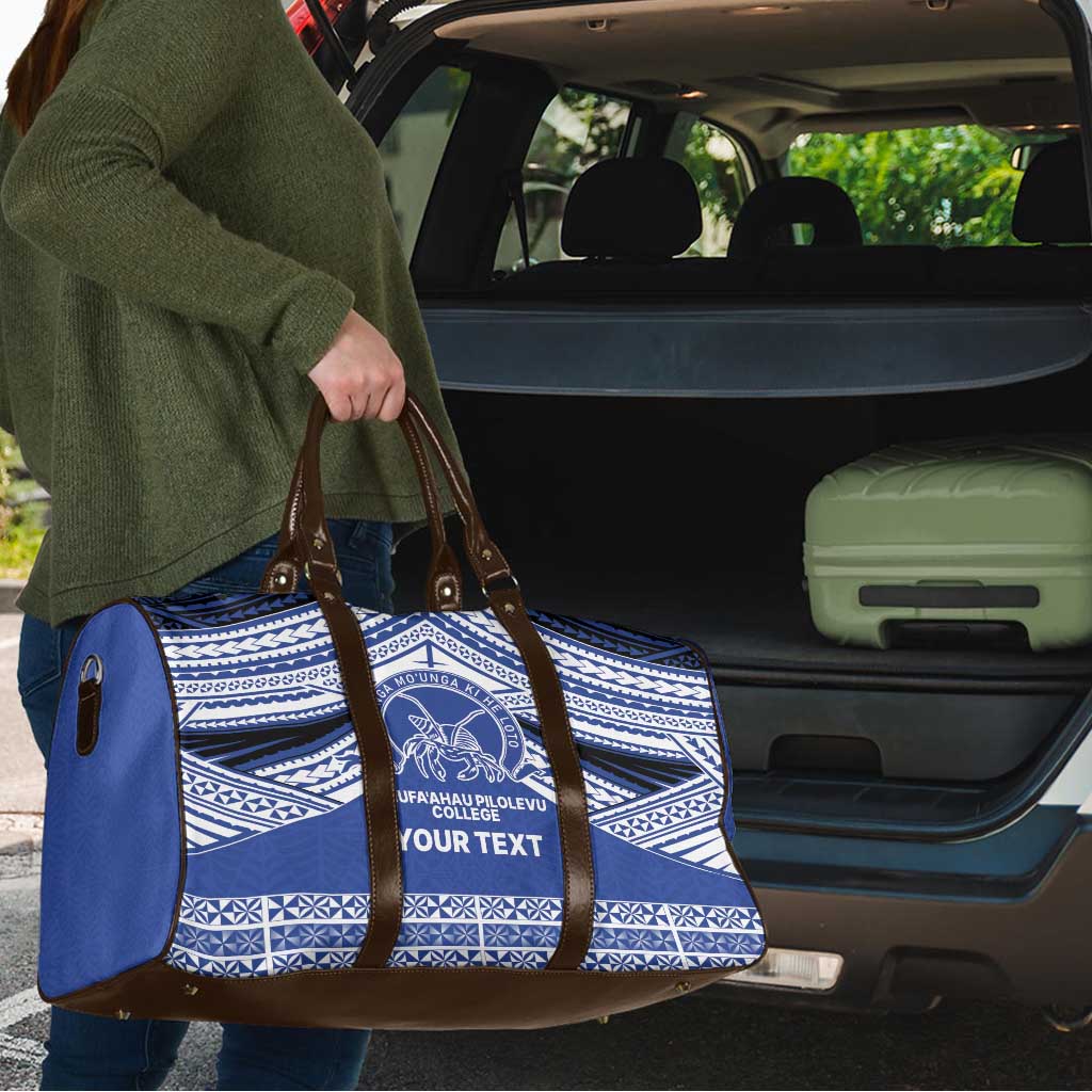Personalised Tonga Taufa'ahau Pilolevu College Travel Bag Polynesian Ngatu Tribal - Polynesian Pride