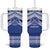 Personalised Tonga Taufa'ahau Pilolevu College Tumbler With Handle Polynesian Ngatu Tribal