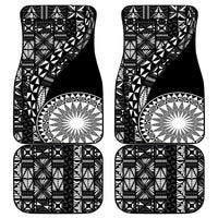 Black Tongan Ngatu Fonulei Pattern Car Mats