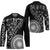 Black Tongan Ngatu Fonulei Pattern Hockey Jersey - Polynesian Pride