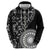 Black Tongan Ngatu Fonulei Pattern Hoodie