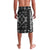Black Tongan Ngatu Fonulei Pattern Lavalava