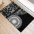 Black Tongan Ngatu Fonulei Pattern Rubber Doormat