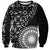 Black Tongan Ngatu Fonulei Pattern Sweatshirt