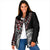 Red Tongan Ngatu Fonulei Pattern Padded Jacket - Polynesian Pride