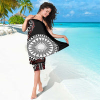 Red Tongan Ngatu Fonulei Pattern Sarong