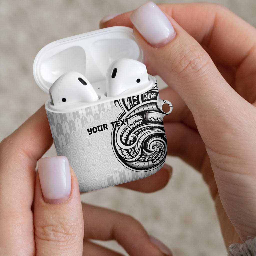 Hawaii and Japanese Culture Personalised AirPods Case With Polynesian Tribal Tattoo Style - Polynesian Pride