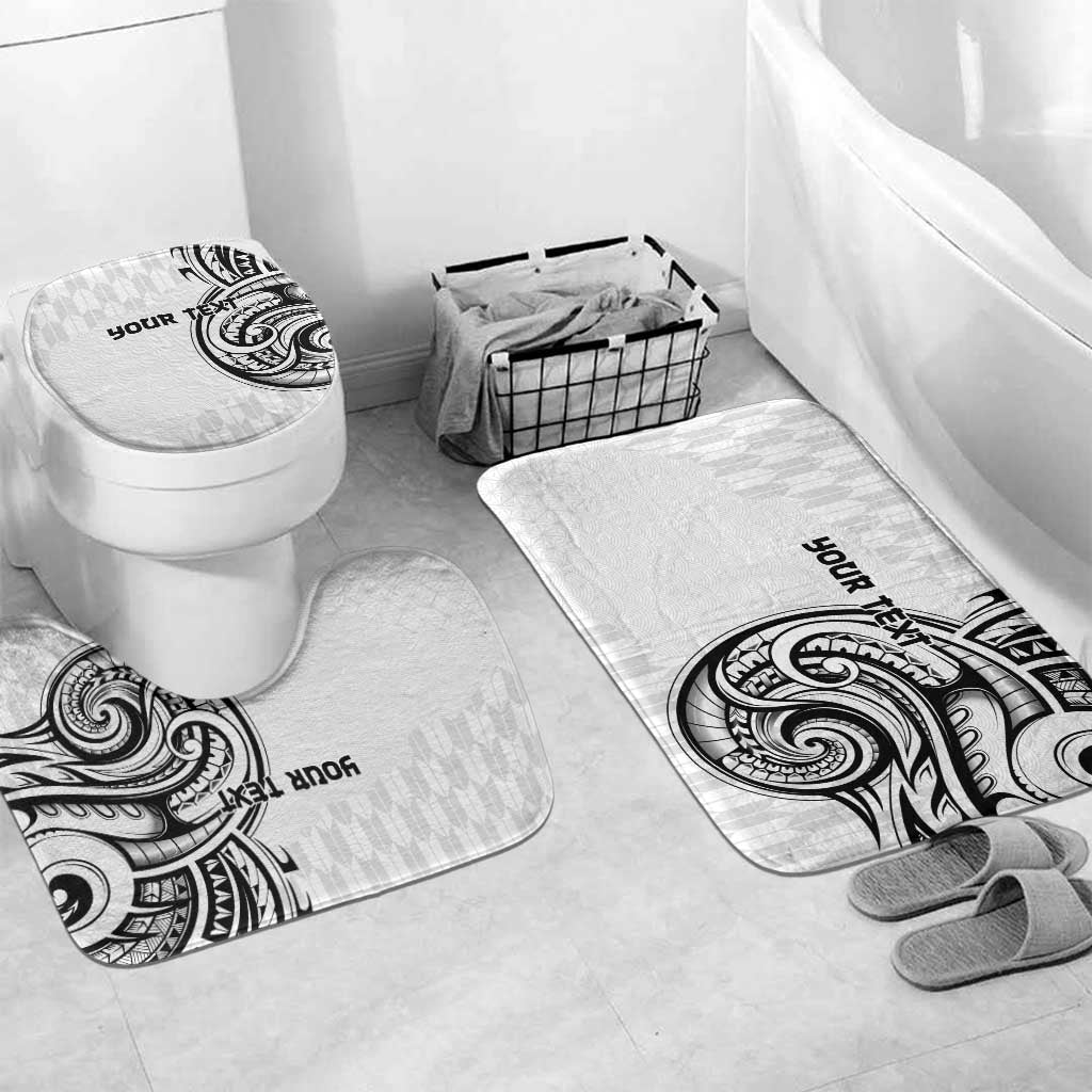 Hawaii and Japanese Culture Personalised Bathroom Set With Polynesian Tribal Tattoo Style - Polynesian Pride