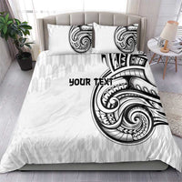 Hawaii and Japanese Culture Personalised Bedding Set With Polynesian Tribal Tattoo Style
