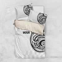 Hawaii and Japanese Culture Personalised Bedding Set With Polynesian Tribal Tattoo Style