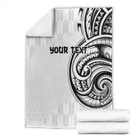 Hawaii and Japanese Culture Personalised Blanket With Polynesian Tribal Tattoo Style