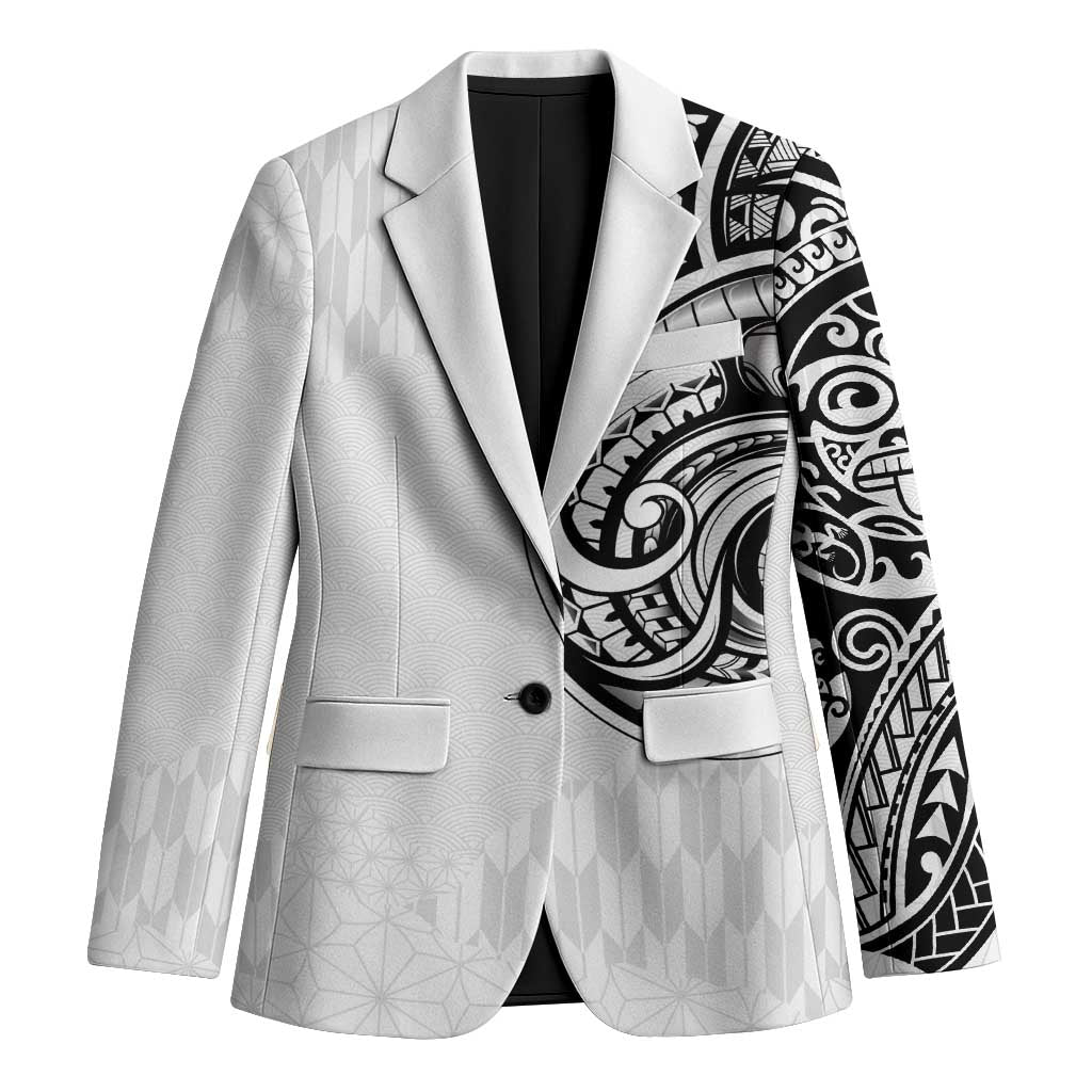 Hawaii and Japanese Culture Personalised Blazer With Polynesian Tribal Tattoo Style - Polynesian Pride