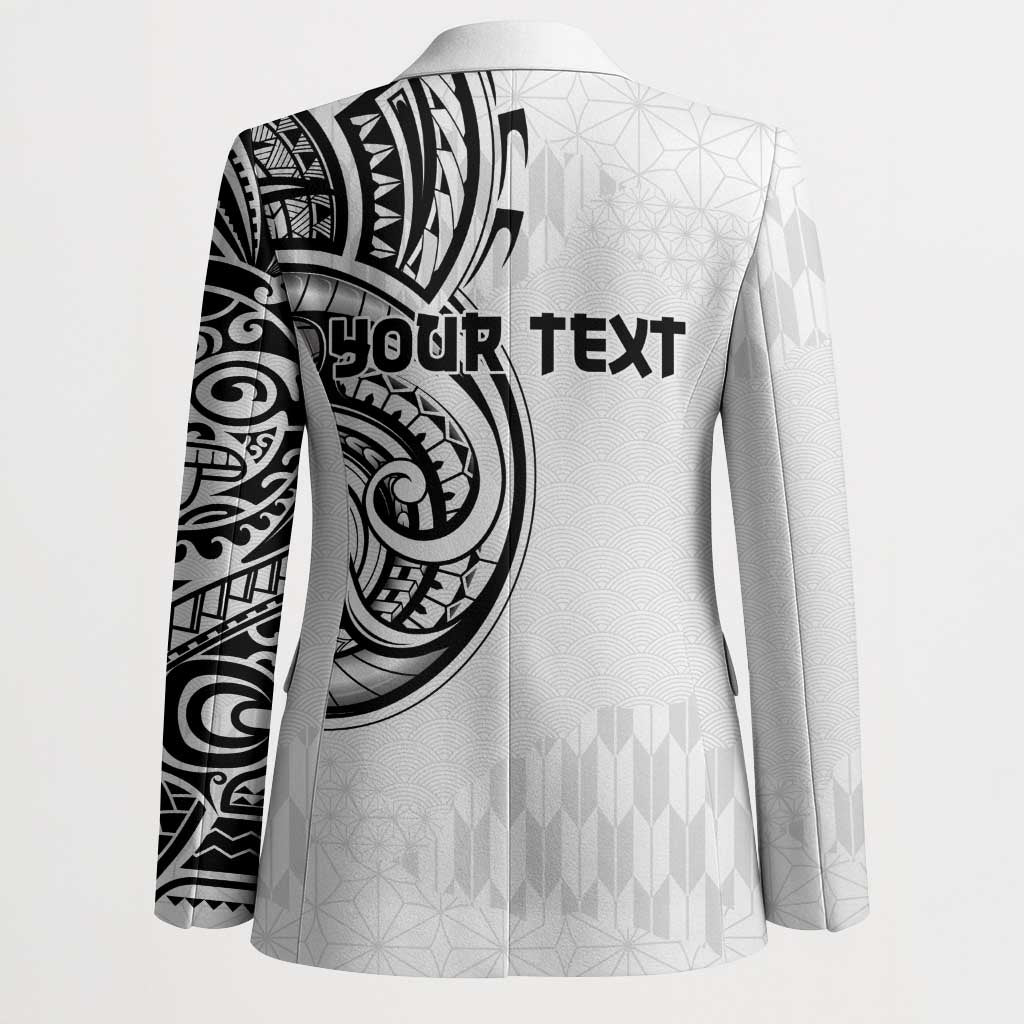 Hawaii and Japanese Culture Personalised Blazer With Polynesian Tribal Tattoo Style - Polynesian Pride