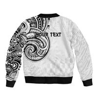 Hawaii and Japanese Culture Personalised Bomber Jacket With Polynesian Tribal Tattoo Style LT9 - Polynesian Pride