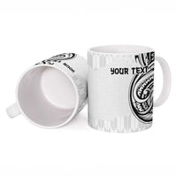 Hawaii and Japanese Culture Personalised Ceramic Mug With Polynesian Tribal Tattoo Style - Polynesian Pride