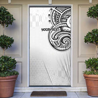 Hawaii and Japanese Culture Personalised Door Cover With Polynesian Tribal Tattoo Style - Polynesian Pride