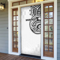 Hawaii and Japanese Culture Personalised Door Cover With Polynesian Tribal Tattoo Style - Polynesian Pride