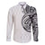 Hawaii and Japanese Culture Personalised Family Matching Off Shoulder Short Dress and Hawaiian Shirt With Polynesian Tribal Tattoo Style