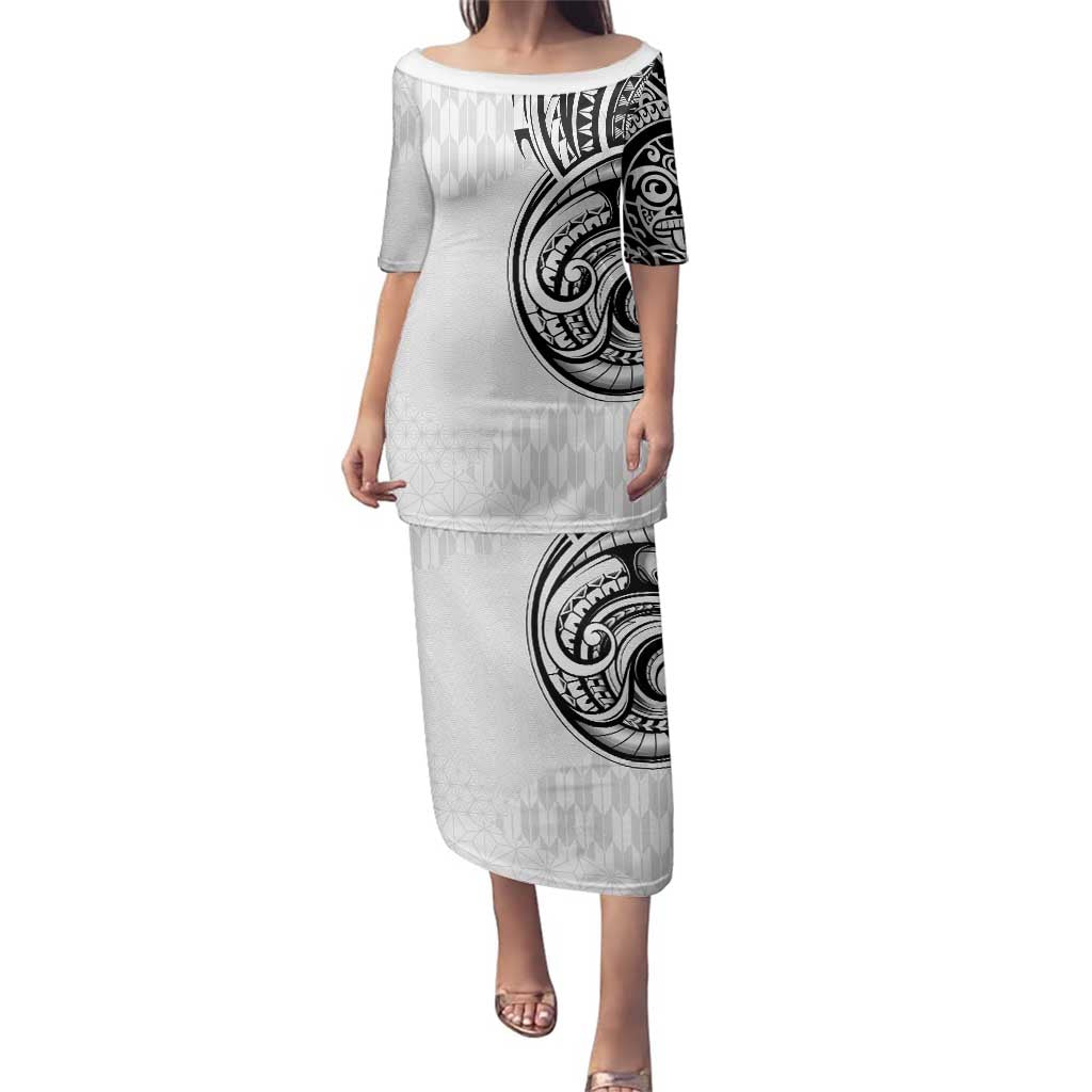 Hawaii and Japanese Culture Personalised Family Matching Puletasi and Hawaiian Shirt With Polynesian Tribal Tattoo Style