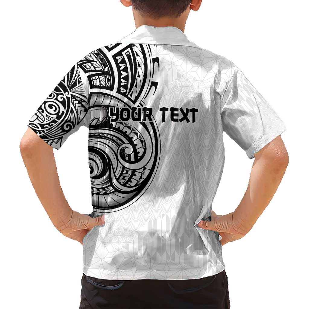 Hawaii and Japanese Culture Personalised Family Matching Short Sleeve Bodycon Dress and Hawaiian Shirt With Polynesian Tribal Tattoo Style LT9 - Polynesian Pride